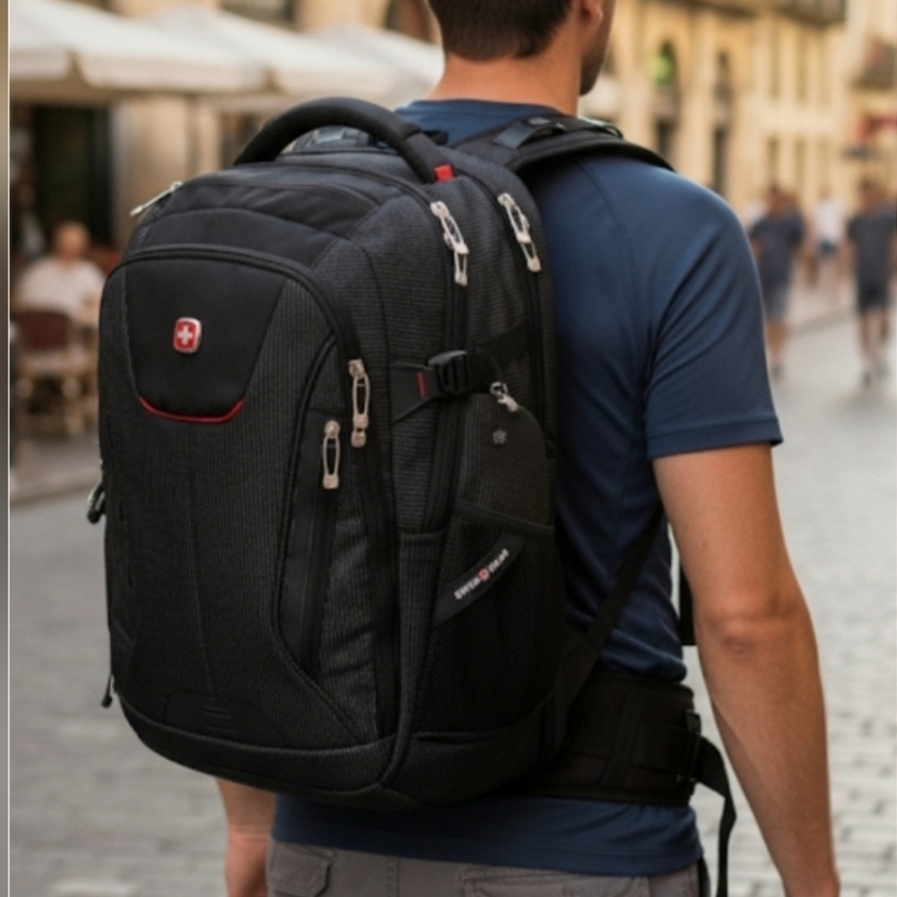 NEW! SWISSGEAR Scan Smart TSA Laptop and USB Power Plug 18.5" Backpack - NWOT